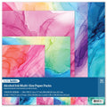 Alcohol Ink Craft Paper Pack - Multi-Size, 30 Sheets for Fluid Art & Scrapbooking