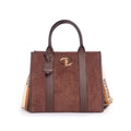 Women's Brown Heritage Tote Bag - Classic Style & Spacious for Daily Use