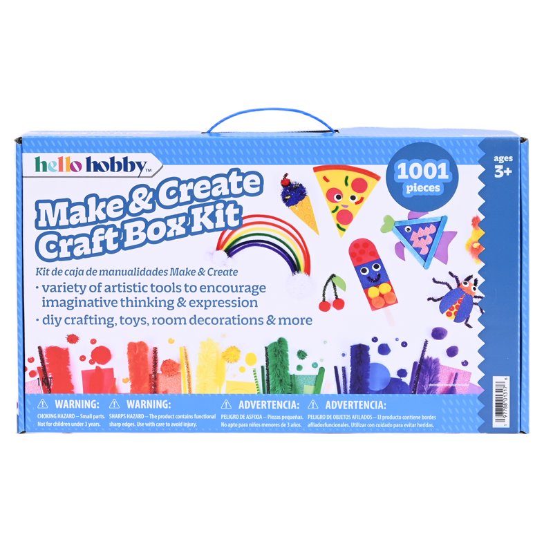 Kids Craft Kit with 700+ Pieces - Art & Craft Supplies for Creative Play