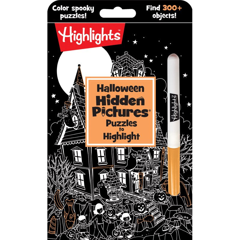 Halloween Hidden Pictures Puzzles for Kids with Neon Highlighter - Spooky Seek and Find Book