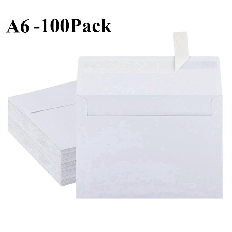 Self-Seal Invitation Envelopes for Weddings & Events, 4.25x6.25 Inch