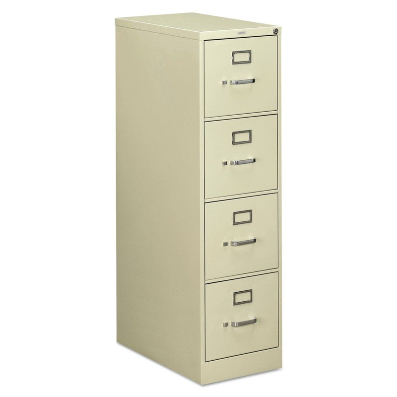 HON 510 Series Four-Drawer Vertical File Cabinet Putty 25in Deep