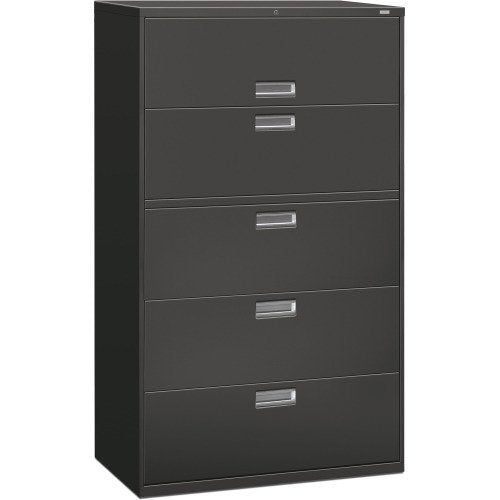 HON 600 Series 5-Drawer Lateral File Cabinet 42x18x64.3in Steel