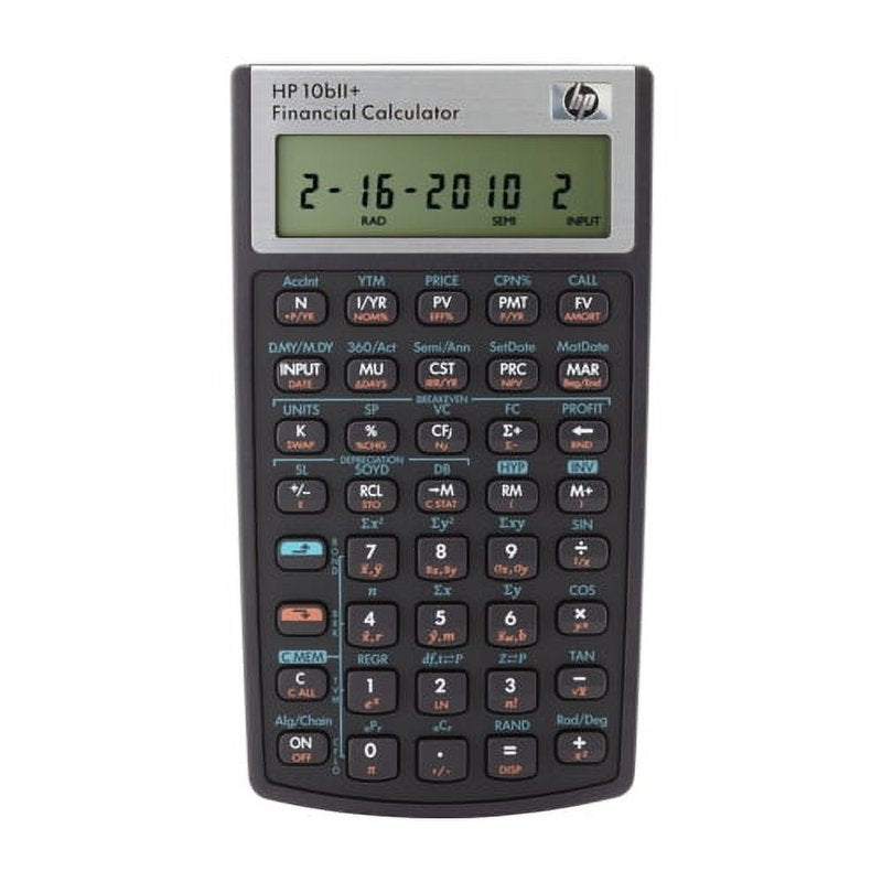 Financial Calculator HP 10bII+ 12-Digit LCD for Business & Math