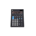12-Digit Solar and Battery Powered Desktop Calculator - Black
