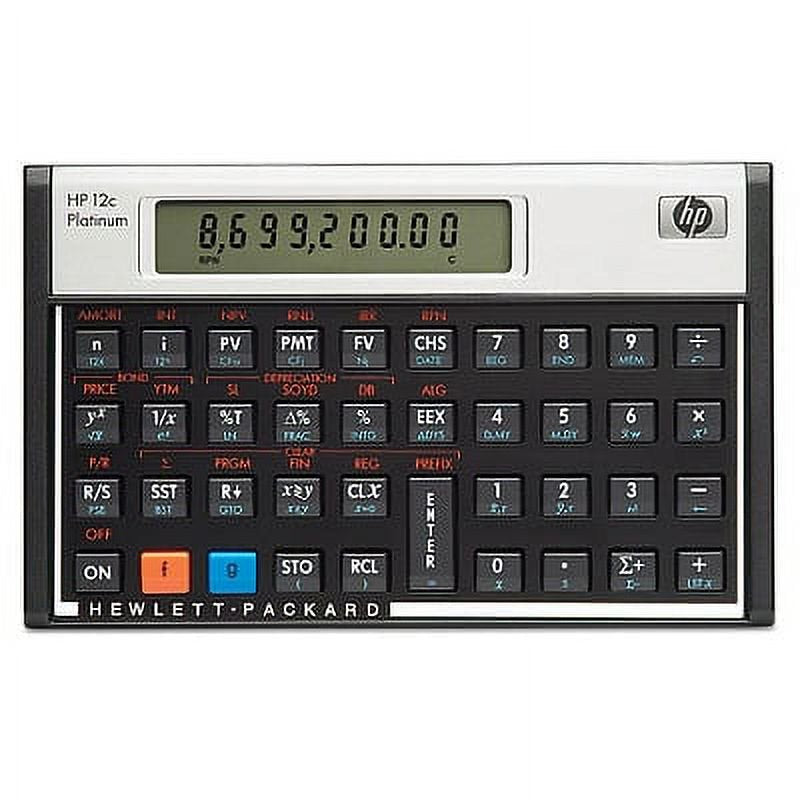 HP 12c Platinum Financial Calculator with 10-Digit LCD for Business & Finance