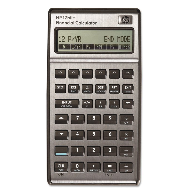 Financial Calculator HP 17bII+ 22-Digit LCD for Business & Finance