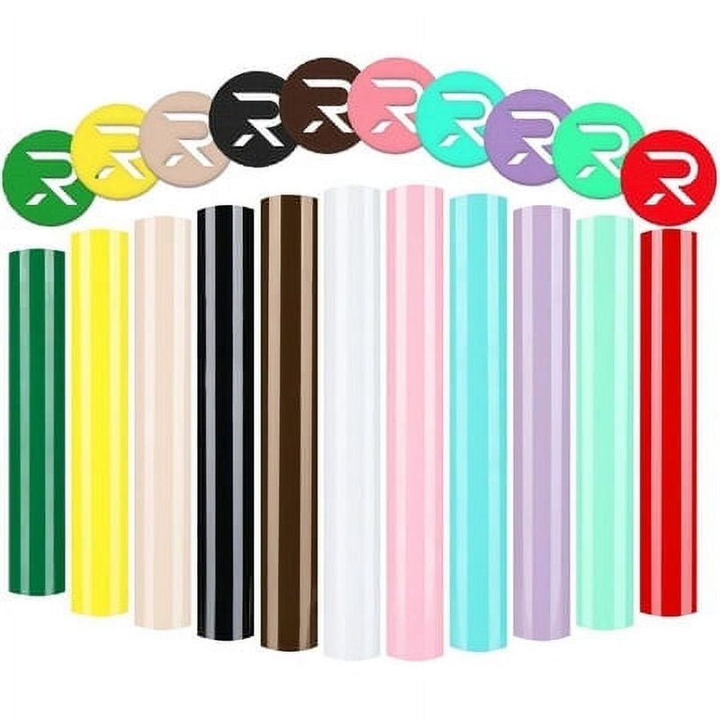 3D Puff Vinyl Heat Transfer Sheets for Custom T-Shirts - 12 Colors