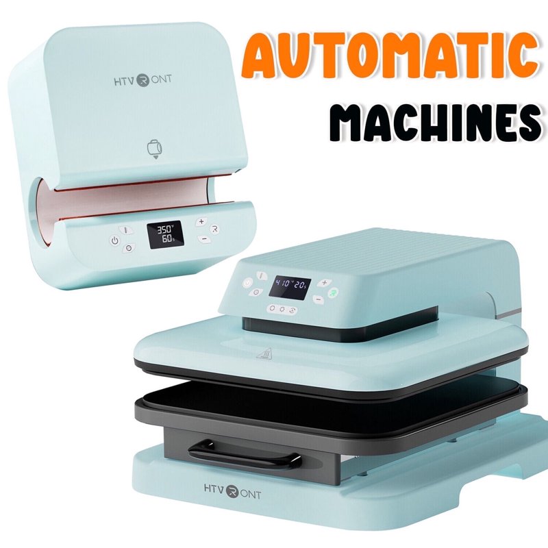 Automatic Heat Press Machine & Tumbler Press Bundle for DIY Crafts