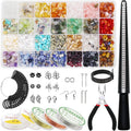 Jewelry Making Kit with 1670+ Beads, Wire, Pliers & Supplies for DIY Rings