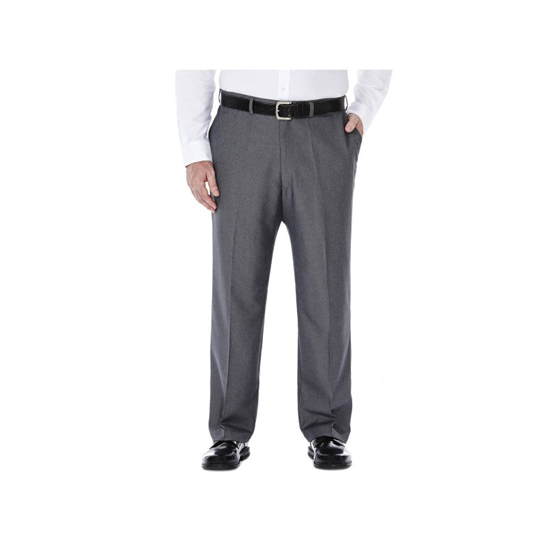 Haggar Big & Tall Cool 18 Heather Solid Pant - Classic Fit 56x30