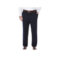Haggar Big & Tall Cool 18 Pleat Front Pant – Classic Fit, Navy 50x32