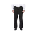 Haggar Big & Tall Cool 18 Pleat Front Pant — Classic Fit, Black / Charcoal, 50X29