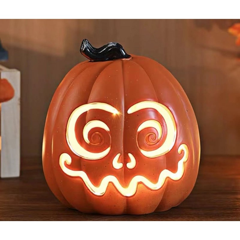Halloween LED Pumpkin Lantern Light Up Jack O Lantern Decor Indoor Outdoor