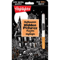 Halloween Hidden Pictures Puzzles Book with Neon Highlighter for Kids, 300+ Objects