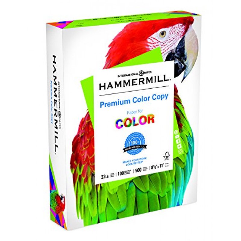 Premium Color Copy Paper 8.5 x 11 Letter Size 32lb 100 Bright 1 Ream