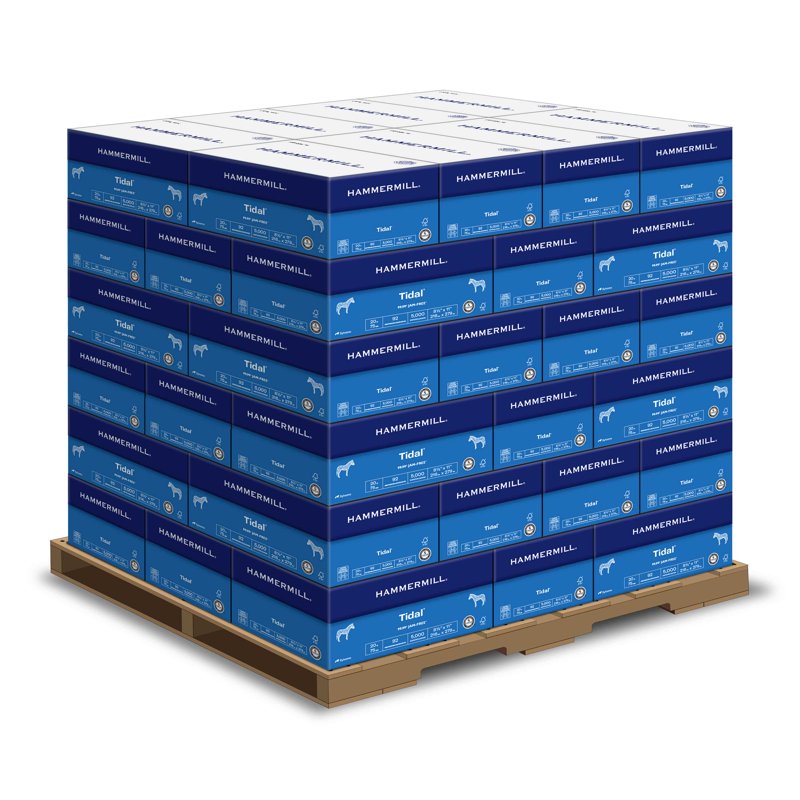 High-Volume Copy Paper 8.5x11 20 lb Bright White 200,000 Sheets