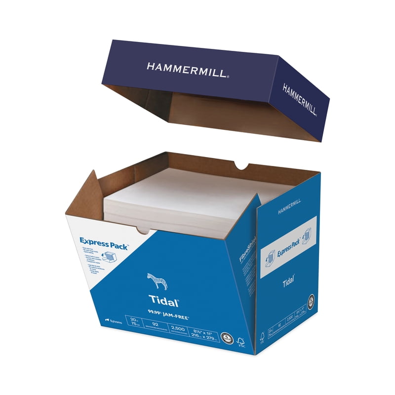 Hammermill Tidal 20lb Copy Paper - 8.5x11 White Printer & Copier Paper, 2500 Sheets