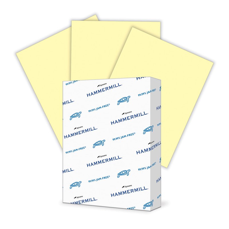 Colored Recycled Paper 8.5 x 11 Canary 20lb 500 Sheets - Office & Creative Projects