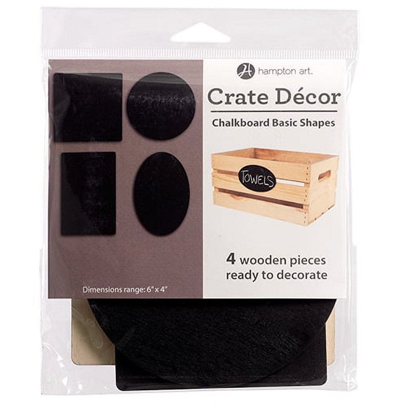 Wooden Chalkboard Shapes Set for DIY Crafts and Home Decor