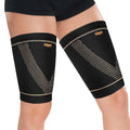 Copper Thigh Compression Sleeves Support for Running Workout Recovery - All Sizes