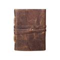 Leather Journal Notebook - Handmade Unlined Writing Pad 8x6 Inches for Artists & Travelers