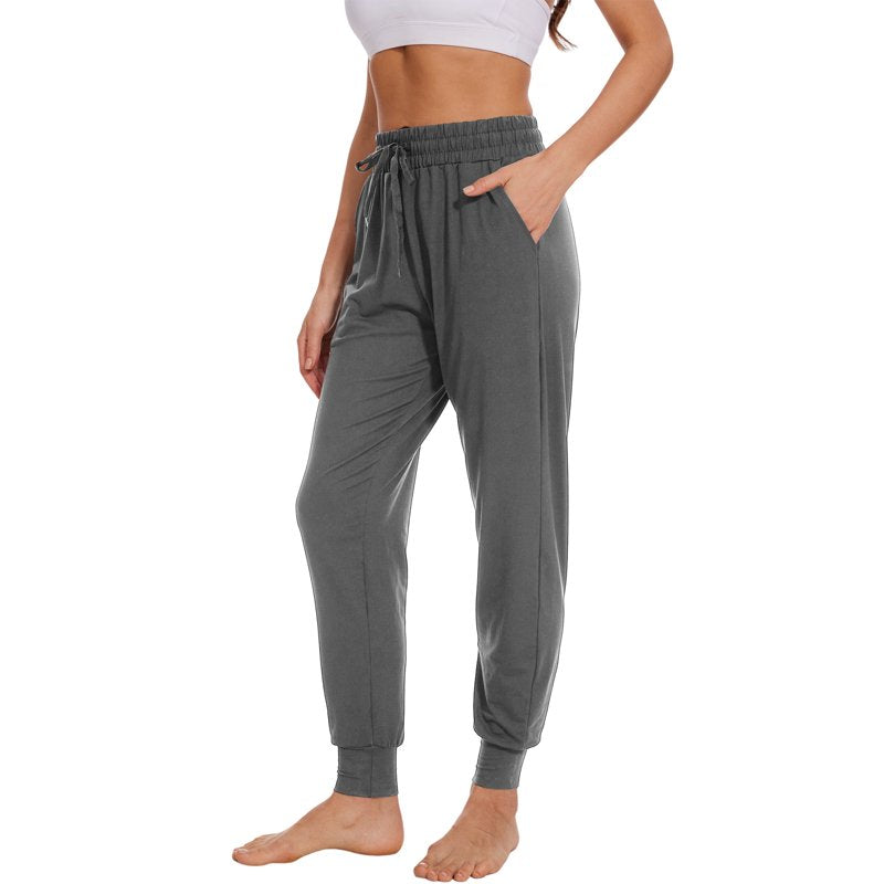 Women's Athletic Joggers with Pockets - High Waist Workout Pants for Running & Casual