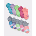 Girls' Hanes Comfort Fit No Show Socks - 10 Pairs Assorted S (Variation: Assorted, S)