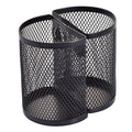 Magnetic Mesh Pencil Holder Set - Semicircle Desk & Refrigerator Organizers
