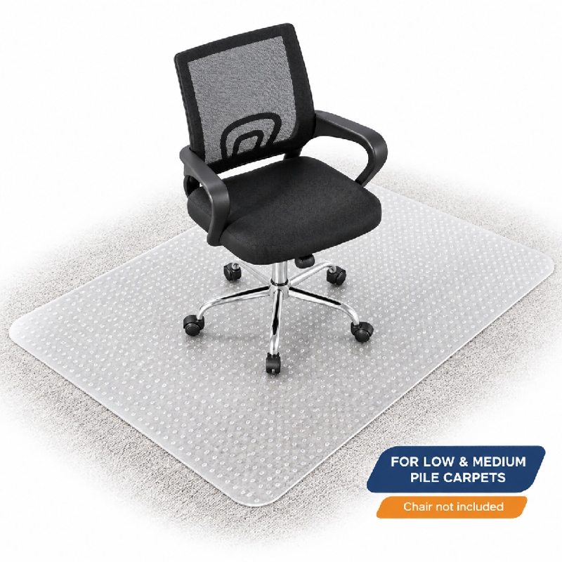 Heavy Duty Office Chair Mat for Carpet Floors 36x48 Clear Non-Slip