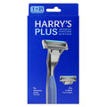 Men's Shaving Razor with 2 Refill Blades - Close, Comfortable Shave