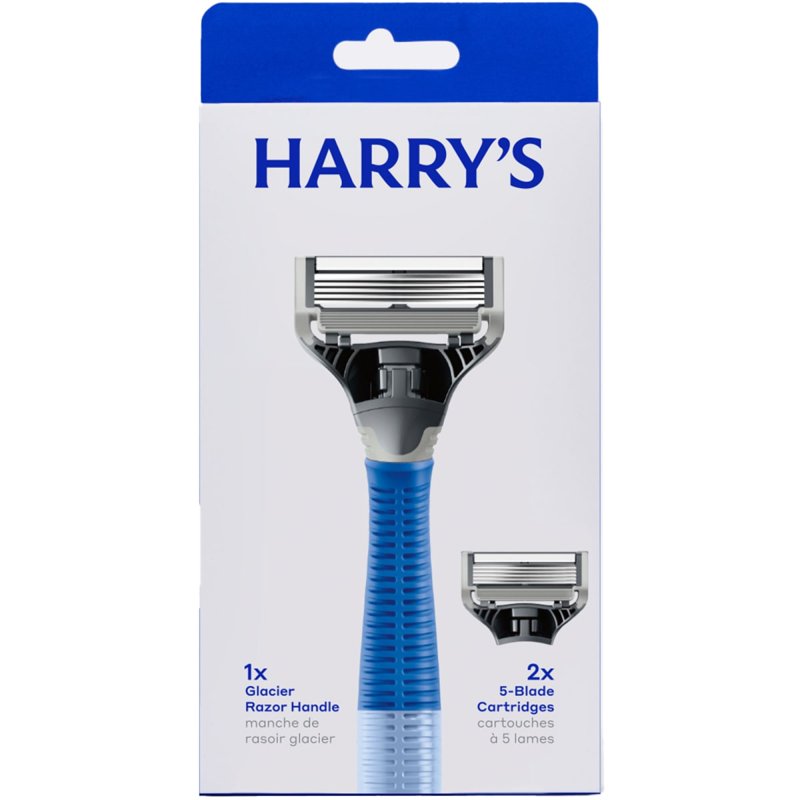 Men's Razor with Metal Handle & Blade Refills - Close & Comfortable Shave