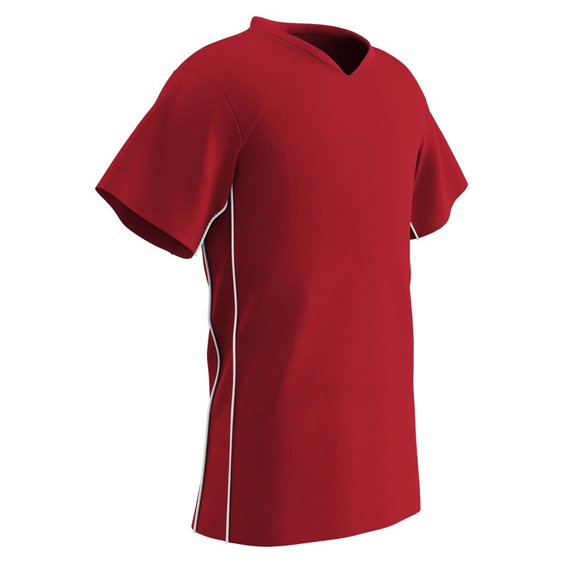 Soccer Jersey for Big Boys - SCARLET/Scarlet/White, XS