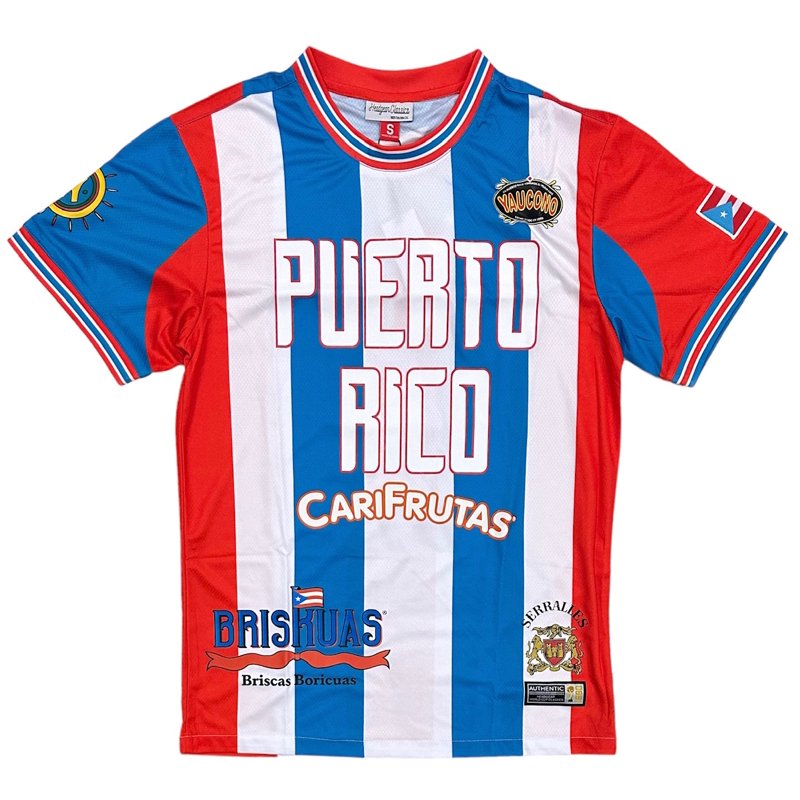 Headgear Puerto Rico 1990 Retro Soccer Jersey for Men - Multicolor XL