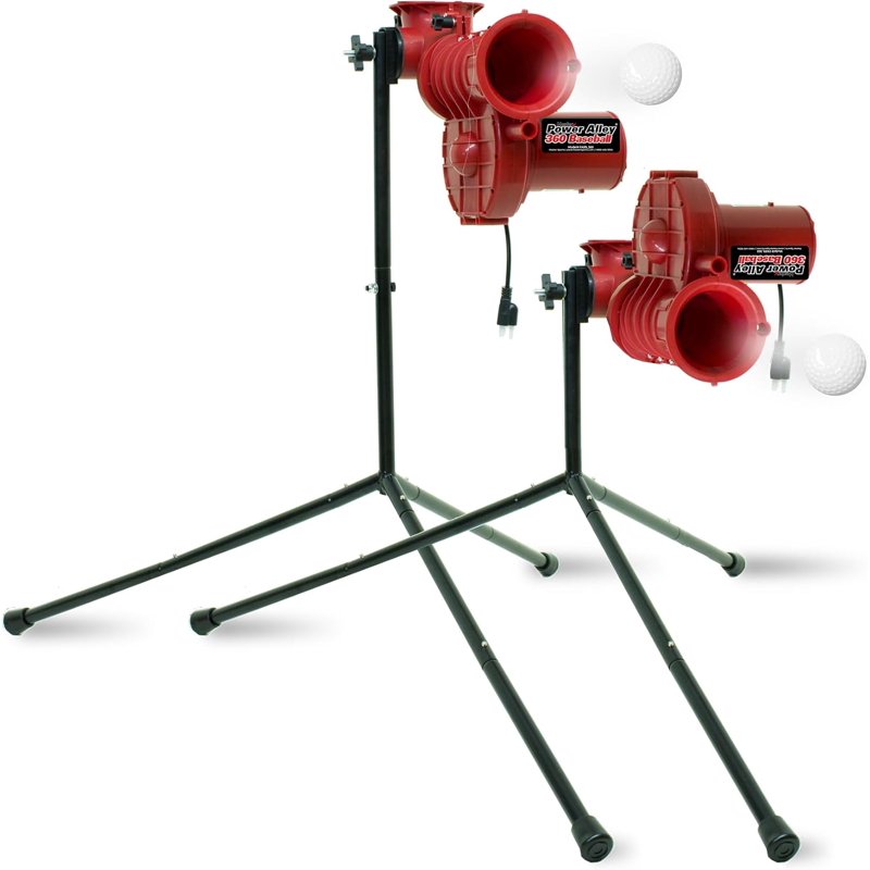 Baseball Pitching Machine with Adjustable Speed & Fielding Practice