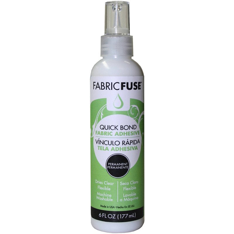 Fabric Glue Liquid Adhesive - Permanent, Clear, 6 Fl Oz