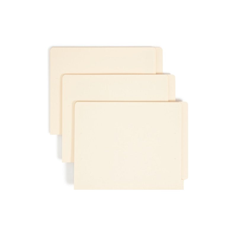 Letter Size End Tab File Folders - Heavyweight Manila, 100-Pack