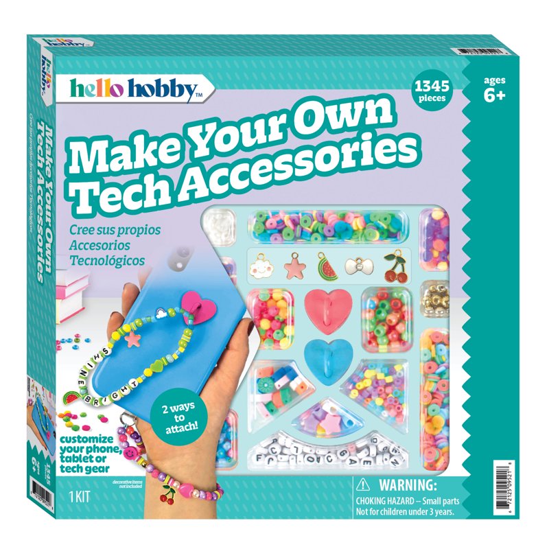 Beaded DIY Phone Charm Kit for Personalized Tech Accessories