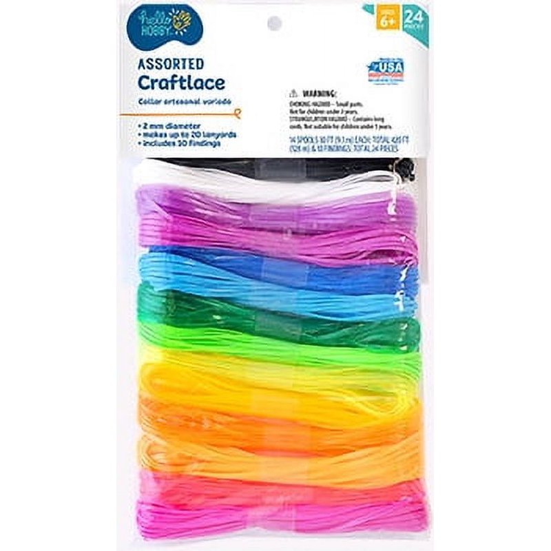 Neon CraftLace Mega Pack for Jewelry Stringing & Craft Projects