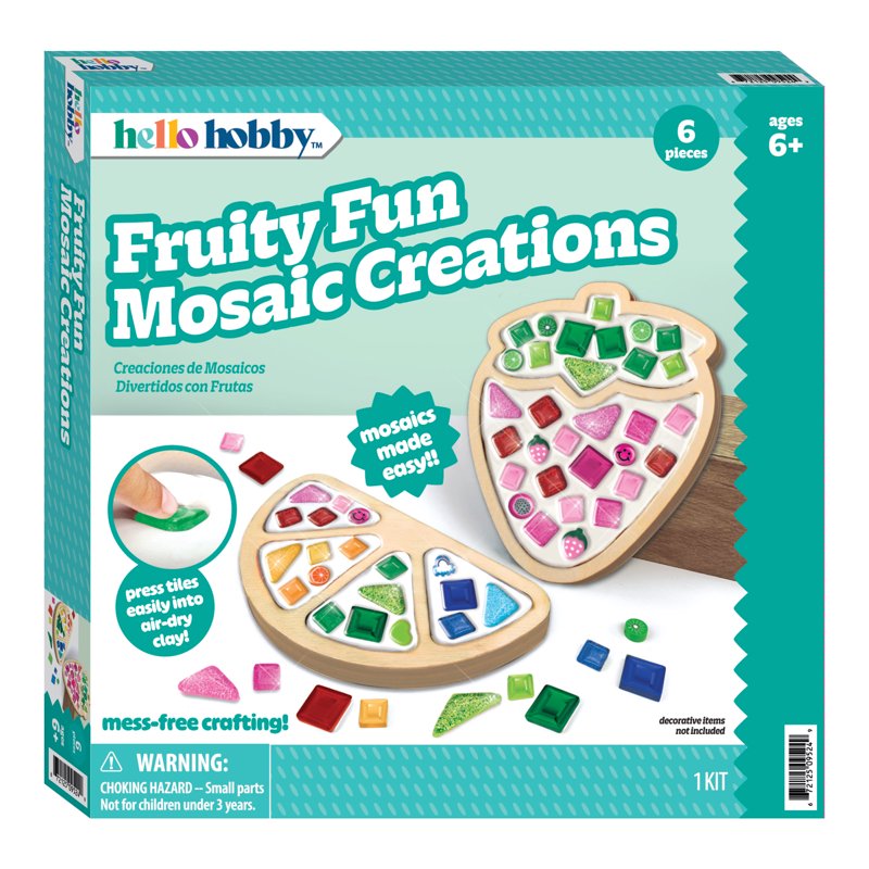 Kids DIY Mosaic Kit - Creative Colorful Art Craft for Children
