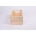 Medium Wooden Storage Crate for Organization and DIY Projects