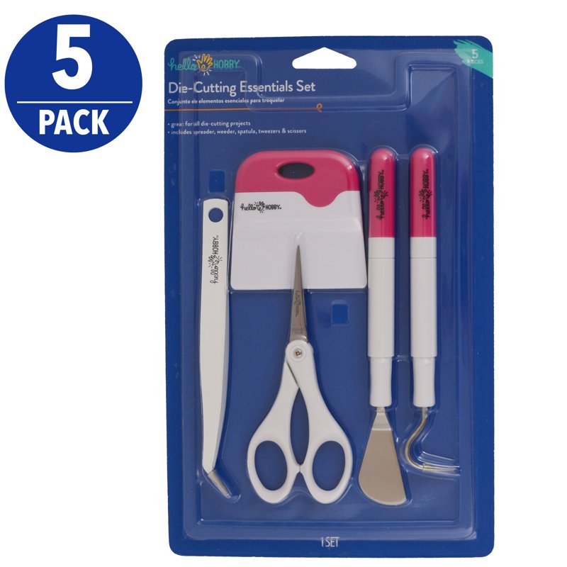 Pink Craft Vinyl Die-Cutting Accessory Tool Kit - 5 Pieces for Scrapbooking & DIY