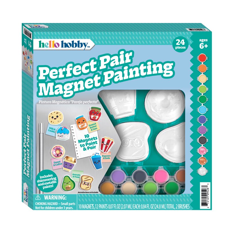 Paint Your Own Craft Magnets Set - Fun Paired Designs for Kids
