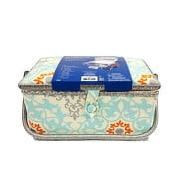 Multicolor Sewing Basket Kit with 116 Pieces, Organizer, Youthful Print