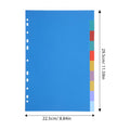 10-Pack Binder Dividers with Tabs Waterproof Sheet Protectors Office Organization