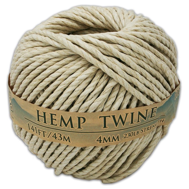 Natural Hemp Twine 4mm Thick Eco-Friendly Rope for Crafting & Gardening