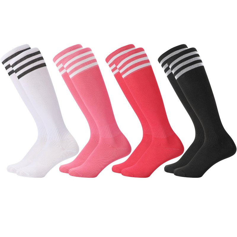 Kids Over Knee Soccer Socks Breathable Athletic Football Sports Socks for Boys & Girls