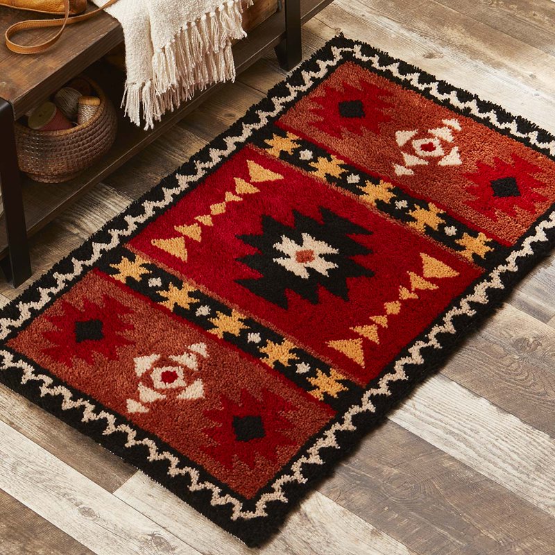 Southwest Art Latch Hook Kit for Rugs and Wall Hangings - Geometric Design