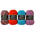 Neon Lights Yarn Pack - Bright Colorful Worsted Acrylic Yarn for Crafts