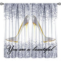 Blackout Curtains for Bedroom & Living Room - Modern Art Print 2 Panels